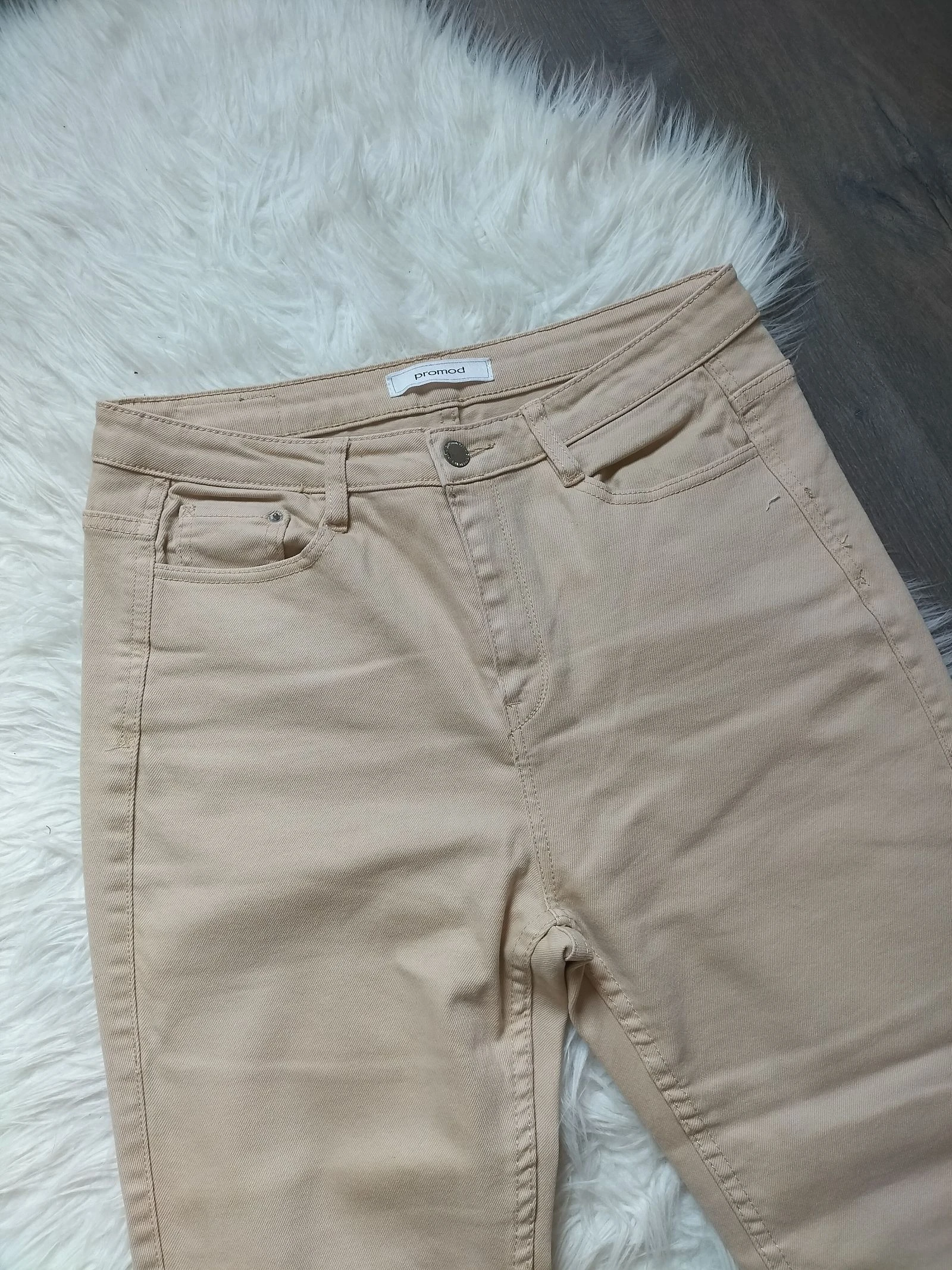 Pantalón jeans Promod beige talla 42 – photo 3